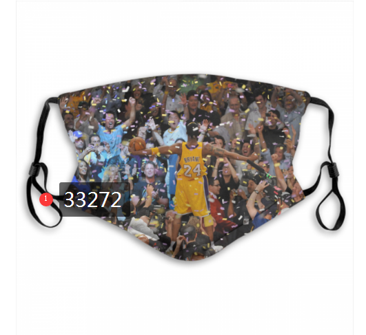 2021 NBA Los Angeles Lakers #24 kobe bryant 33272 Dust mask with filter